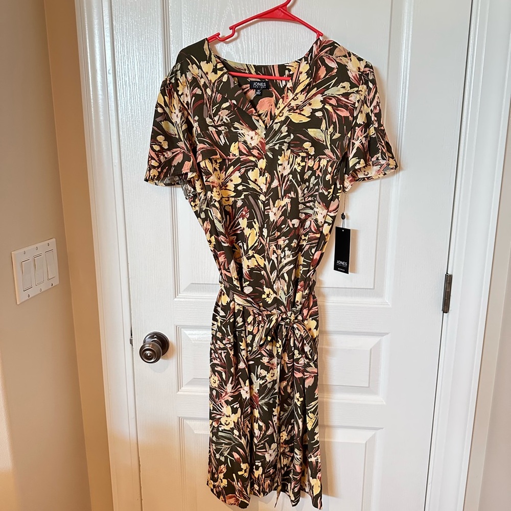 JONES NEW YORK size 1X Deep Loden Dress NEW $109 Retail!